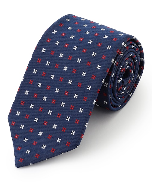 【フレッシャーズにもおすすめ】小紋柄 ネクタイ