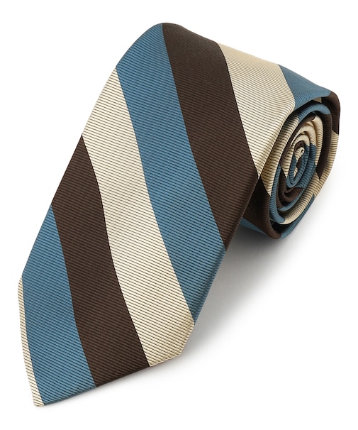 【JAPANESE TWILL&REPPE STRIPE COLLECTION】 レジメンタル ネクタイ