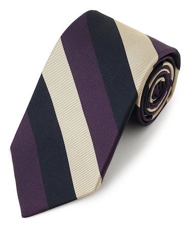 【JAPANESE TWILL&REPPE STRIPE COLLECTION】 レジメンタル ネクタイ