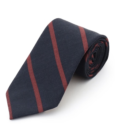 ハンドプリントポプリンレジメンタル ネクタイ