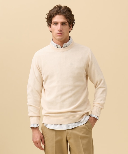 ギマコットンカノコクルーネック ニット