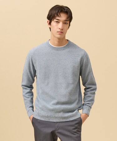 ギマコットンカノコクルーネック ニット