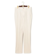 【ストレッチ】トリコチン ステムテーパード パンツ