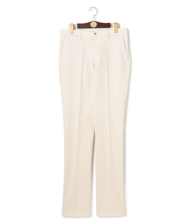 【ストレッチ】トリコチン ステムテーパード パンツ