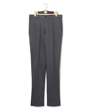 【ストレッチ】トリコチン ステムテーパード パンツ