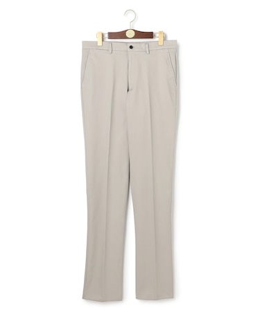 【ストレッチ】トリコチン ステムテーパード パンツ