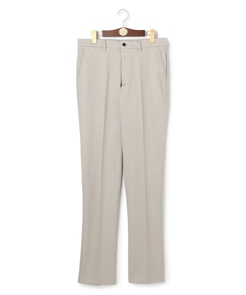 【ストレッチ】トリコチン ステムテーパード パンツ