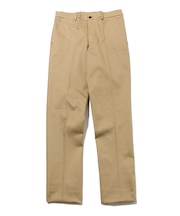 【ストレッチ】トリコチン ステムテーパード パンツ