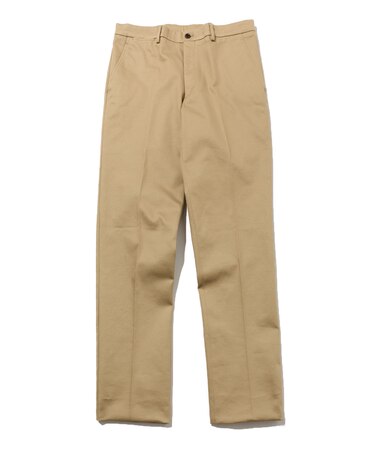 【ストレッチ】トリコチン ステムテーパード パンツ