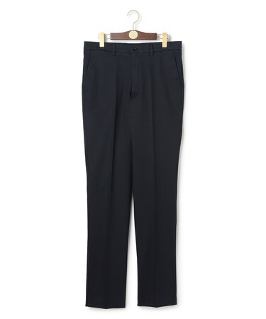 【ストレッチ】トリコチン ステムテーパード パンツ