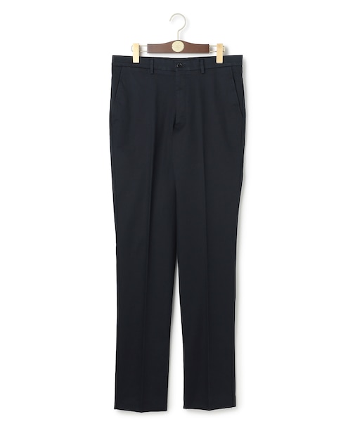 【ストレッチ】トリコチン ステムテーパード パンツ