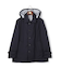 【オンオフ兼用 / ストレッチ / 撥水 / 洗える】トリコット3レイヤーバルマカンショートコート / フードデタッチャブル