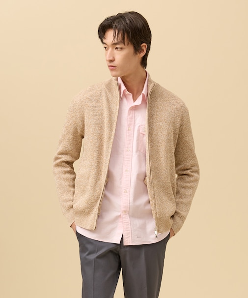 ギマコットンフルジップ カーディガン