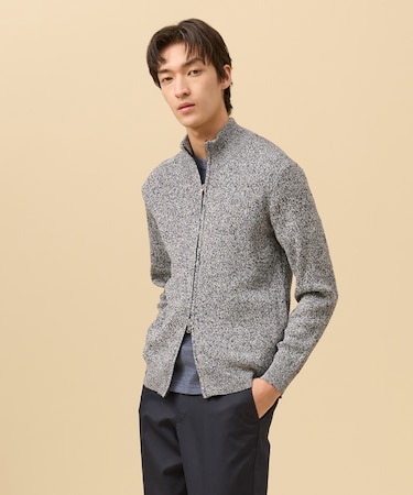 ギマコットンフルジップ カーディガン