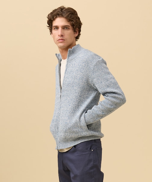 ギマコットンフルジップ カーディガン