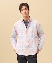 オックスフォードマルチカラーチェック シャツブルゾン