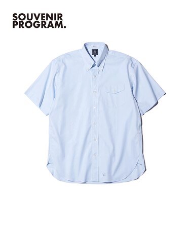 【J.PRESS ORIGINALS】【UNISEX】Oxford Half Sleeve Shirt / B.D. / Baggy-Fit