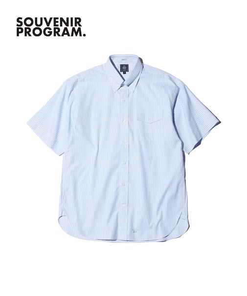【J.PRESS ORIGINALS】【UNISEX】Oxford Half Sleeve Shirt / B.D. / Baggy-Fit