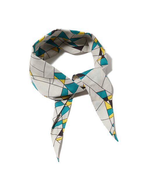 【J.PRESS ORIGINALS】Vintage Print Losange Scarf