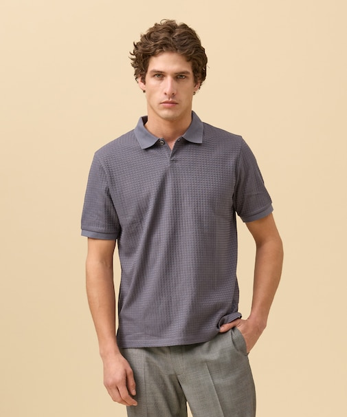 ジャケットインの最適解【接触冷感 / 吸水速乾】【J.PRESS PREMIUM JERSEY】スキッパー ポロシャツ