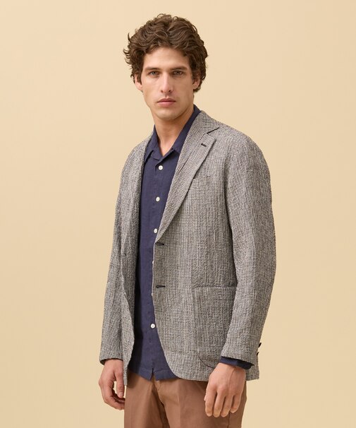 【SHACKET】ストレッチリネンサッカー ジャケット