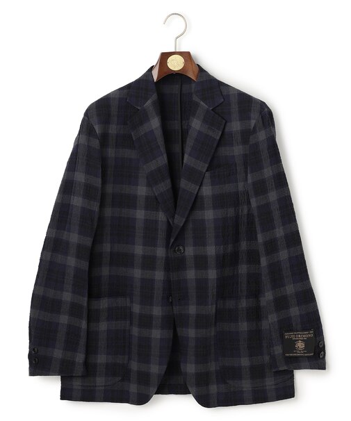 【SHACKET】ストレッチリネンサッカー ジャケット