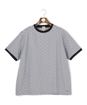 【KING SIZE / 接触冷感 / 吸水速乾】【J.PRESS PREMIUM JERSEY】アーガイルリンクス Tシャツ
