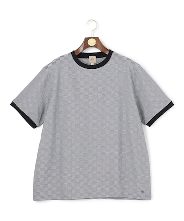 【KING SIZE / 接触冷感 / 吸水速乾】【J.PRESS PREMIUM JERSEY】アーガイルリンクス Tシャツ