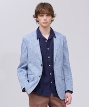 新色【MECHANICAL】【超軽量 / 清涼感 / 洗える】 ハイパワーストレッチ リネンルックジャケット_26年モデル