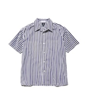 【J.PRESS ORIGINALS】Broad Stripe Open Half Sleeve Shirt / Baggy-Fit
