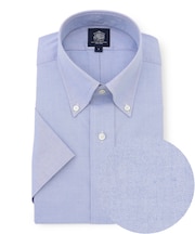 【PREMIUM PLEATS / 形態安定】ピンオックス 半袖シャツ / B.D.