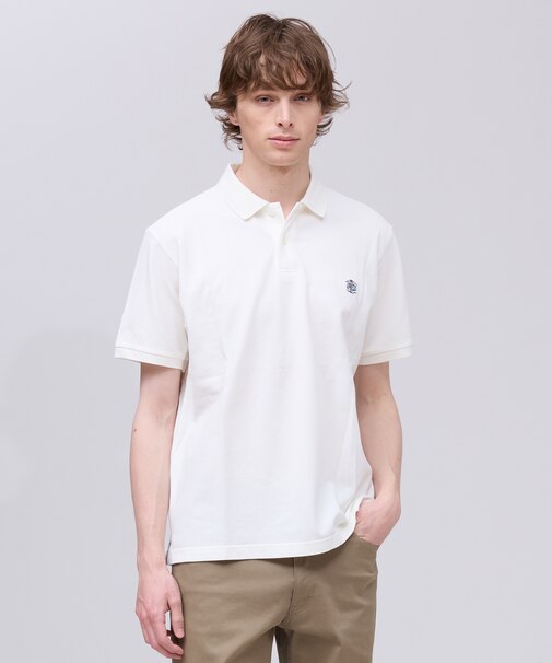 コットンカノコオーバーダイ ポロシャツ