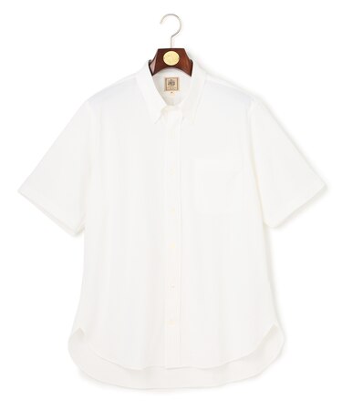 【KING SIZE】【吸水速乾 / 抗菌防臭 / 遮熱 / 防シワ】【J.PRESS OXFORD JERSEY】カノコインレイ半袖 シャツ / B.D.
