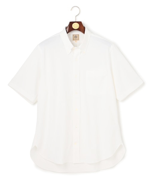 【KING SIZE】【吸水速乾 / 抗菌防臭 / 遮熱 / 防シワ】【J.PRESS OXFORD JERSEY】カノコインレイ半袖 シャツ / B.D.