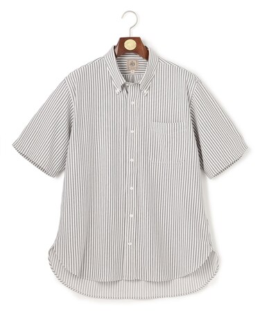 【KING SIZE】【吸水速乾 / 抗菌防臭 / 遮熱 / 防シワ】【J.PRESS OXFORD JERSEY】カノコインレイ半袖 シャツ / B.D.
