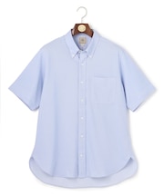 【KING SIZE】【吸水速乾 / 抗菌防臭 / 遮熱 / 防シワ】【J.PRESS OXFORD JERSEY】カノコインレイ半袖 シャツ / B.D.