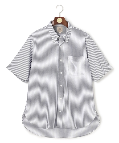 【KING SIZE】【吸水速乾 / 抗菌防臭 / 遮熱 / 防シワ】【J.PRESS OXFORD JERSEY】カノコインレイ半袖 シャツ / B.D.