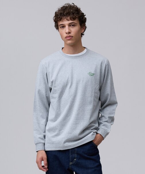 グラフィックプリント ロングスリーブTシャツ