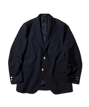ウールポリエステル シングルブレザー / 背抜き / 金釦 / HERITAGE model