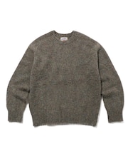 【WEB・一部店舗限定カラー】【Shaggy Dog】サドルショルダー クルーネック ニット