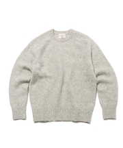 【WEB・一部店舗限定カラー】【Shaggy Dog】サドルショルダー クルーネック ニット