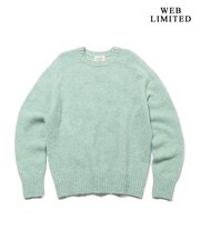 【限定カラー】【Shaggy Dog】サドルショルダー クルーネック ニット