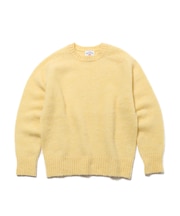 【WEB・一部店舗限定カラー】【Shaggy Dog】サドルショルダー クルーネック ニット