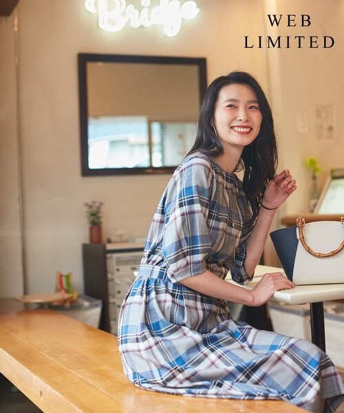 WEB限定】洗えるチェック柄 ワンピース｜ジェイ・プレスの通販｜&mall