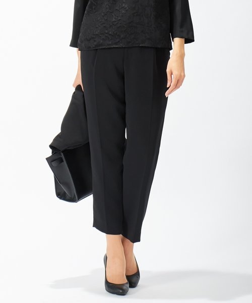 ニオイ菌抑制】洗えるヴィーナスダブルクロス ストレートパンツ