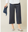 【洗える】TRシャークスキン ワイドパンツ