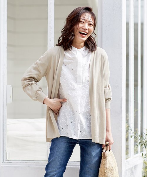 UVケア・吸水速乾・洗える】ミリオンアイスリネン カーディガン