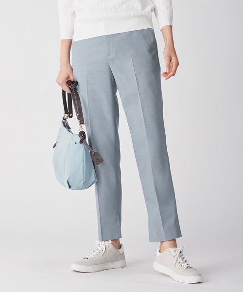 洗える】T/Rシャークスキン テーパード パンツ｜ジェイ・プレスの通販