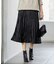 【洗える】ライトフェイクレザー スカート