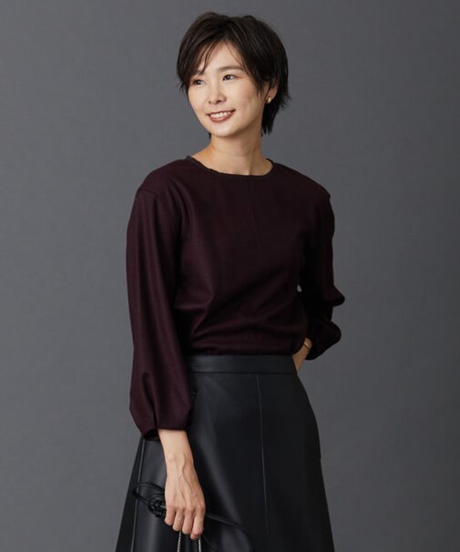 【イージーケア】ウールスムースジャージー カットソー